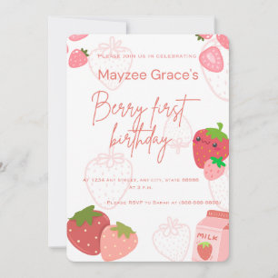Invitación de Berry para el primer cumpleaños