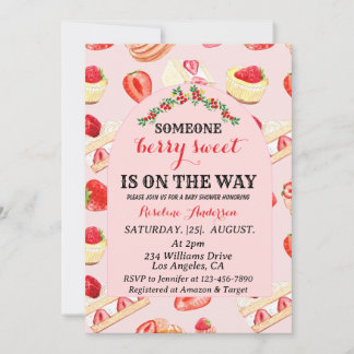 Invitación de Berry Sweet Baby Shower