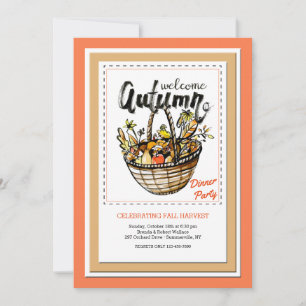 Invitación de bienvenida de otoño