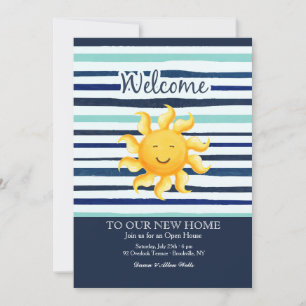 Invitación de bienvenida soleada
