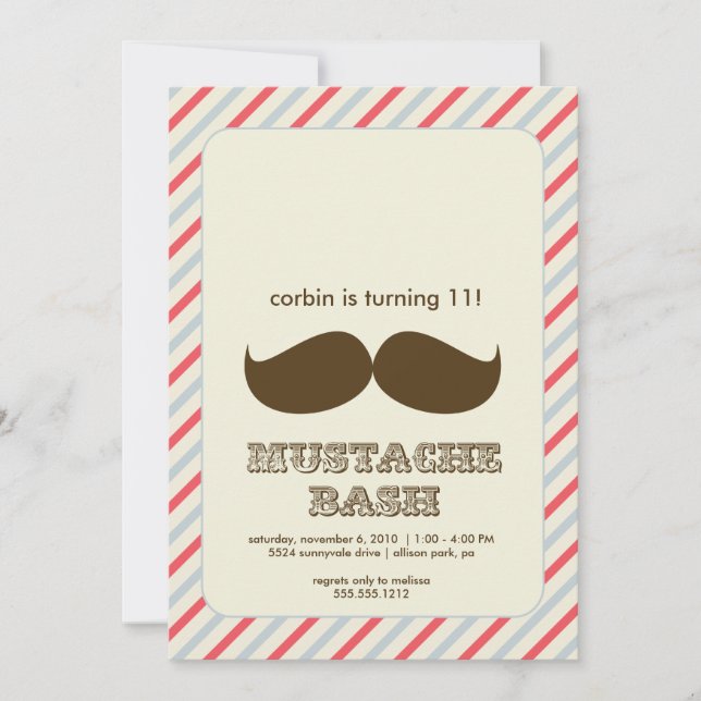 invitación de bigote (Anverso)