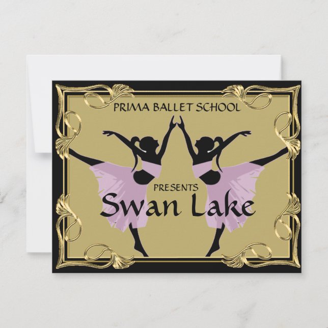 INVITACIÓN DE BILLETES DE DANZA O PRODUCCIÓN DE TE (Anverso)
