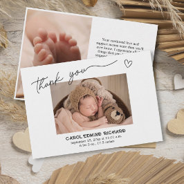 Invitación de Birth Stats Foto de Baby Shower