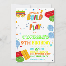 Invitación de Bloques de Construcción, Fiesta de B