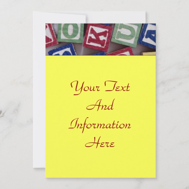 Invitación de bloques de creación (Anverso)