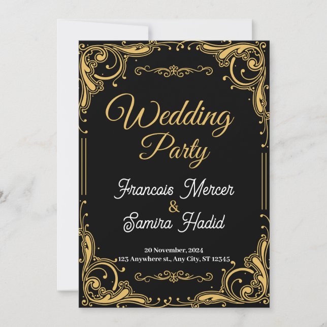 invitación de boda (Anverso)
