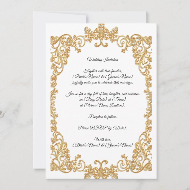 Invitación de boda (Anverso)
