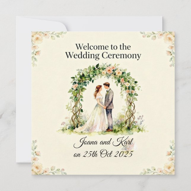 Invitación de Boda  (Anverso)