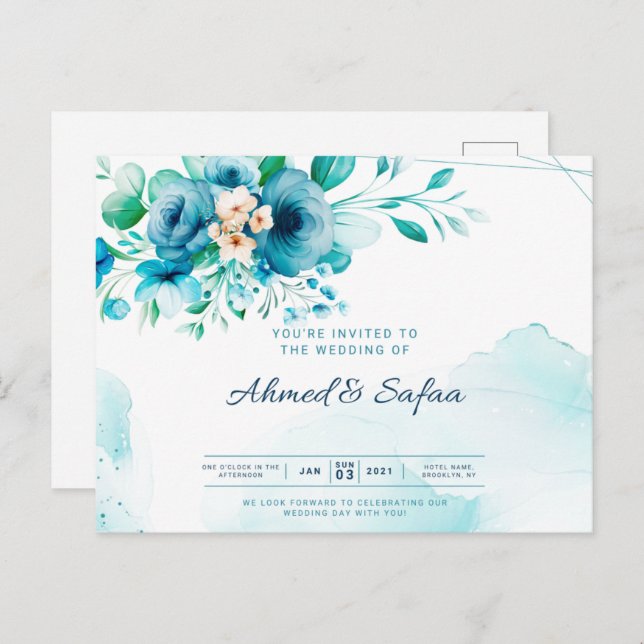 invitación de boda (Anverso / Reverso)
