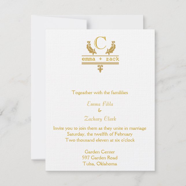  Invitación de boda (Anverso)