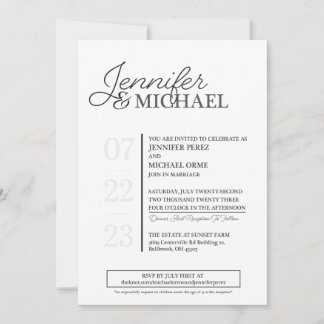 Invitación de boda