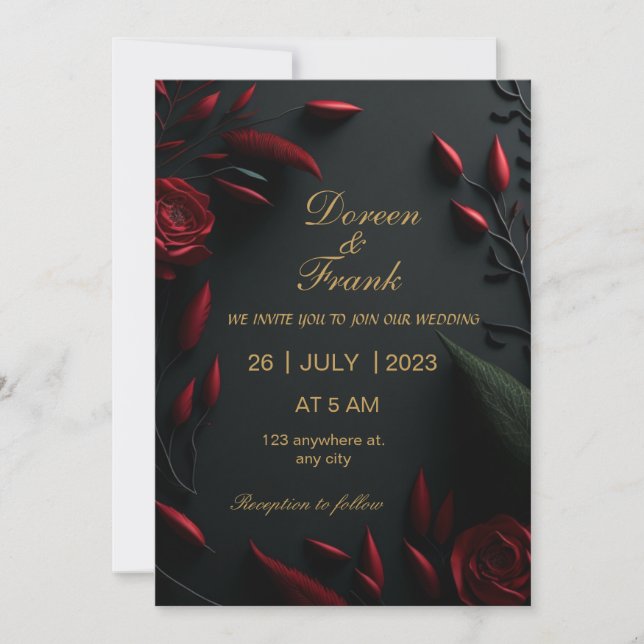 invitación de boda (Anverso)