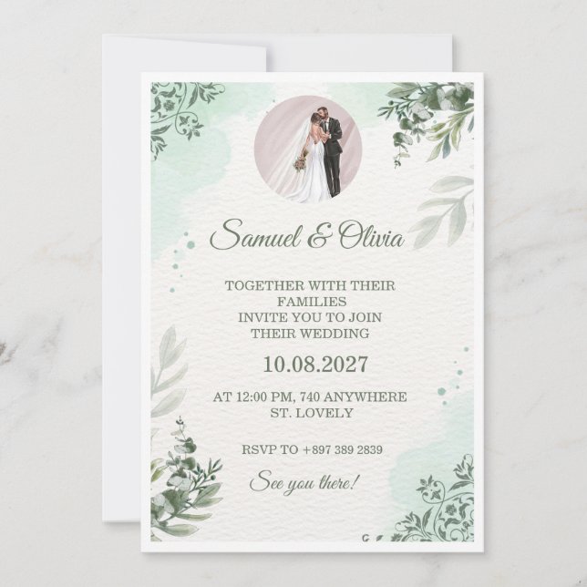 invitación de boda (Anverso)