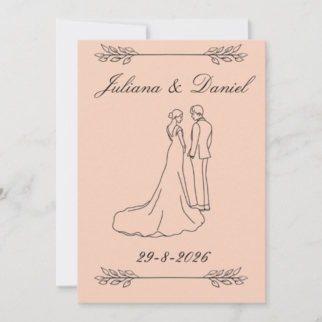invitación de boda (Anverso)