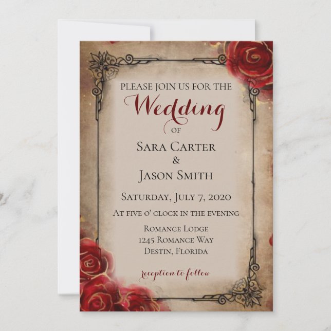 invitación de boda (Anverso)