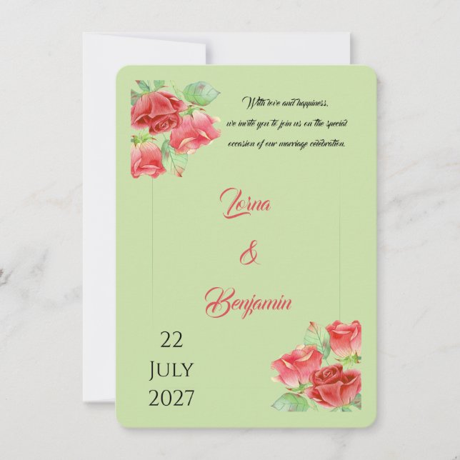 invitación de boda (Anverso)