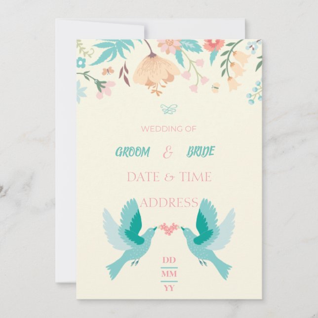 Invitación de boda (Anverso)
