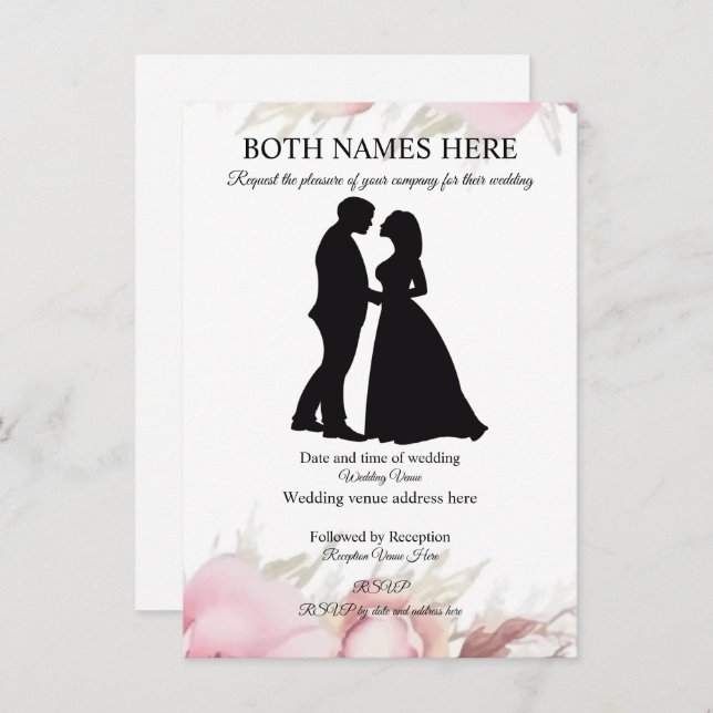 Invitación de boda (Anverso / Reverso)