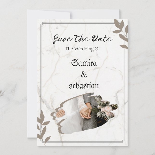 invitación de boda (Anverso)