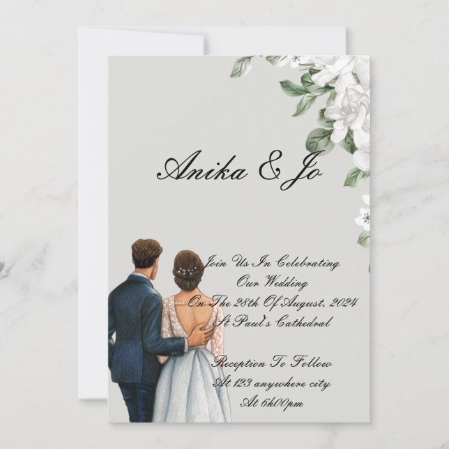 invitación de boda (Anverso)
