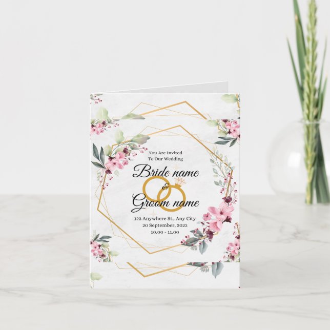 invitación de boda (Anverso)