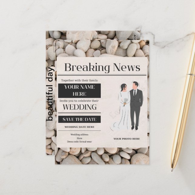 invitación de boda (Anverso/Reverso In Situ)