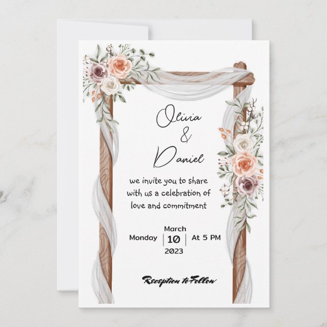 invitación de boda (Anverso)