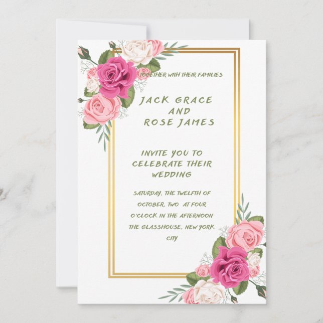 Invitación de Boda (Anverso)
