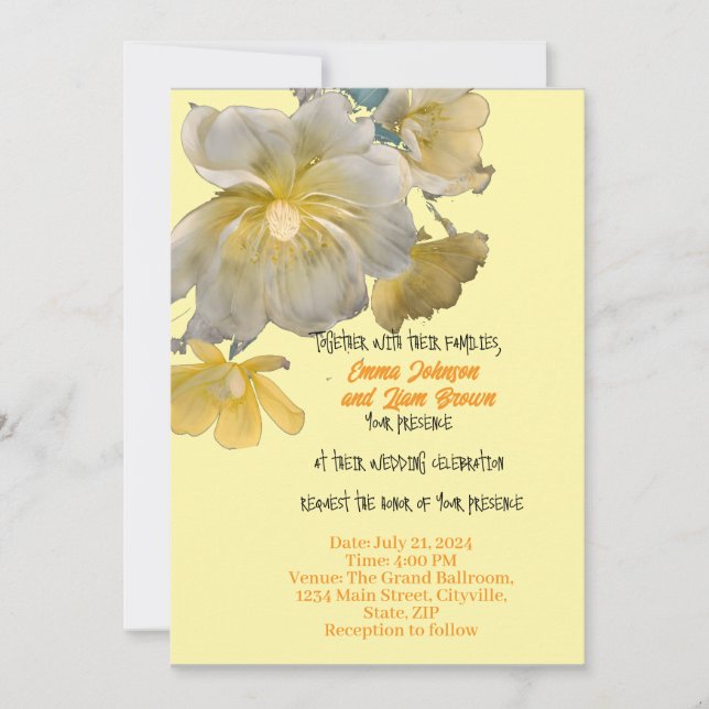 invitación de boda (Anverso)