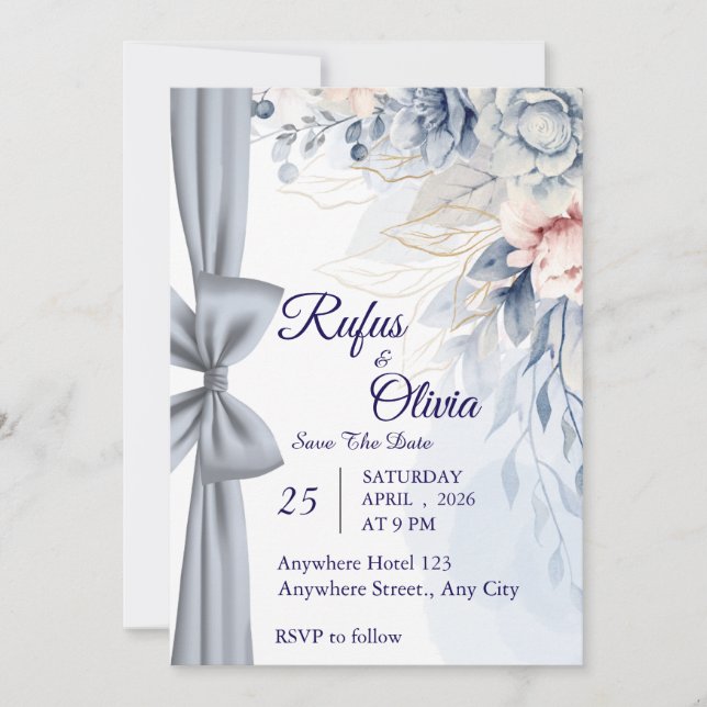 Invitación de boda  (Anverso)