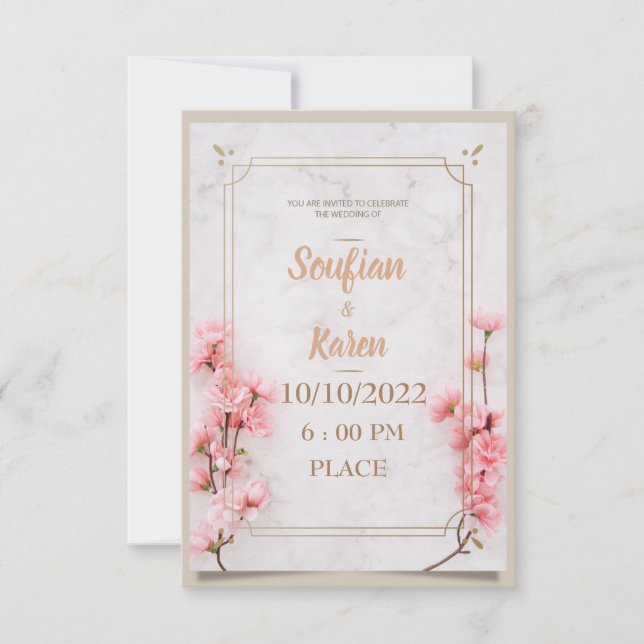invitación de boda (Anverso)