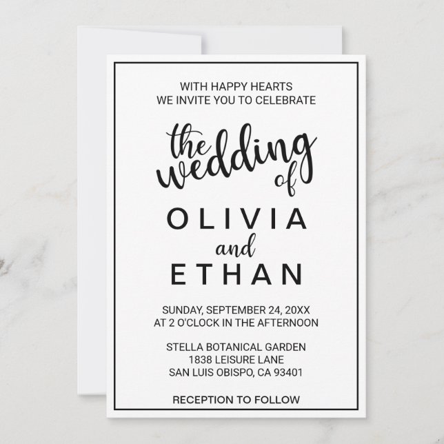 Invitación de Boda (Anverso)