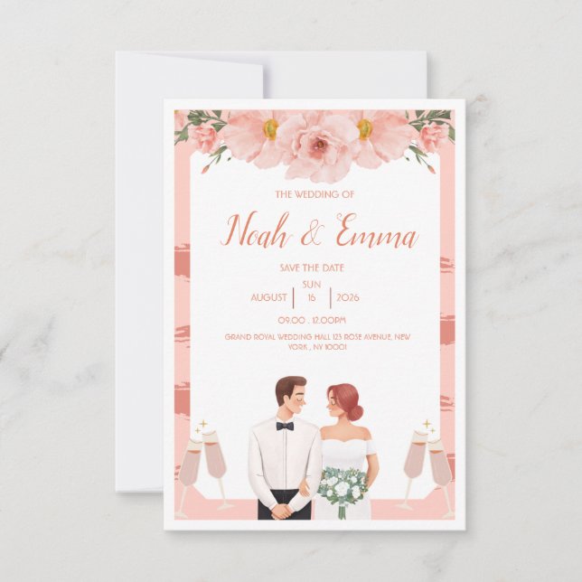 Invitación de boda (Anverso)
