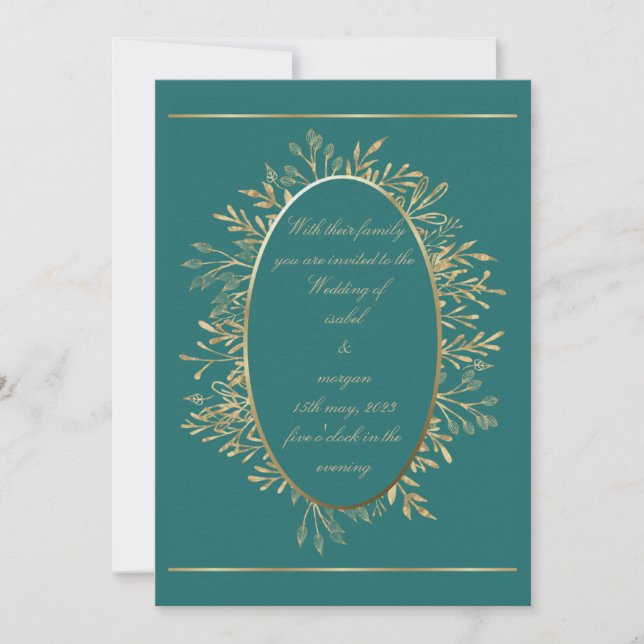 invitación de boda (Anverso)