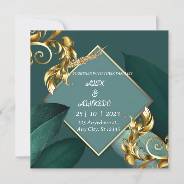 INVITACIÓN DE BODA (Anverso)
