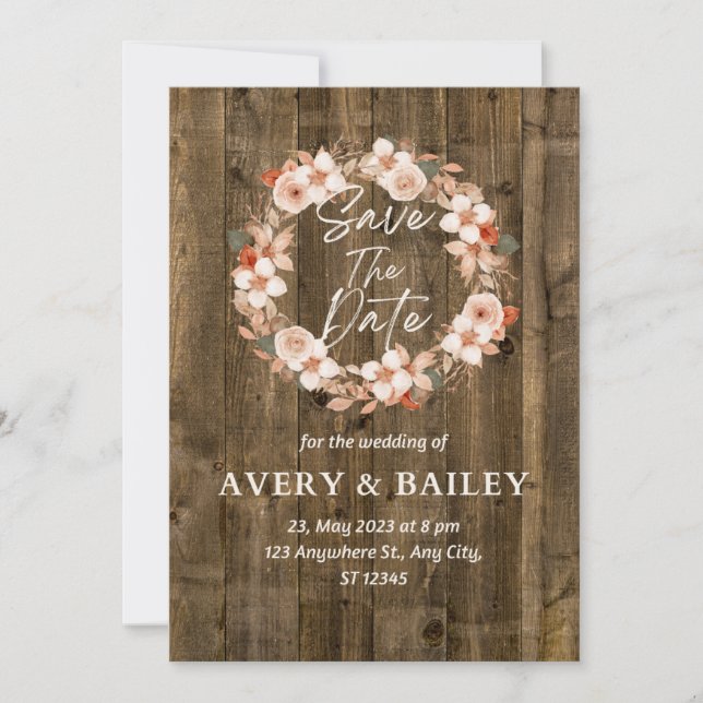 invitación de boda (Anverso)