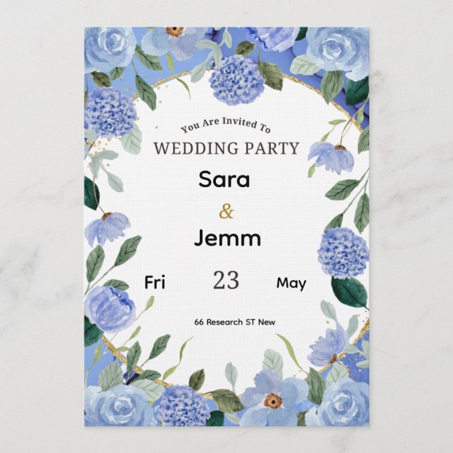 Invitación de Boda (Anverso)