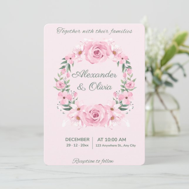 Invitación de Boda (Anverso de pie)