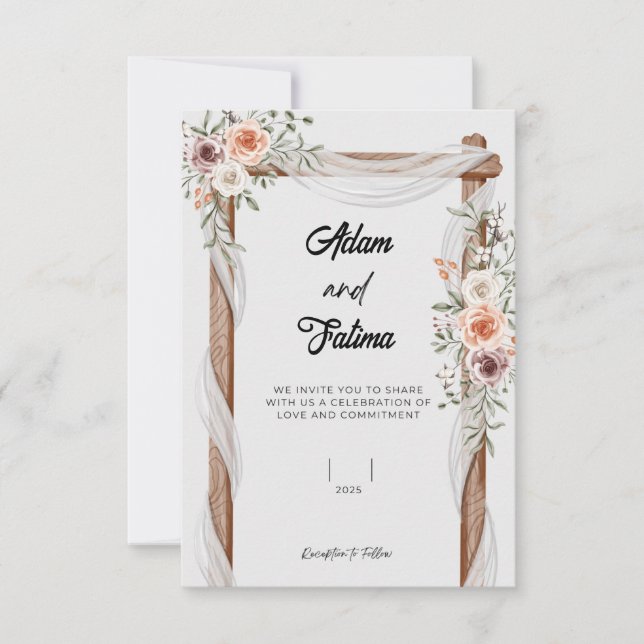 invitación de boda (Anverso)