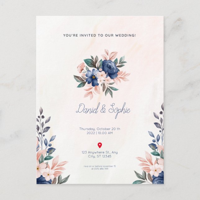 invitación de boda (Anverso)