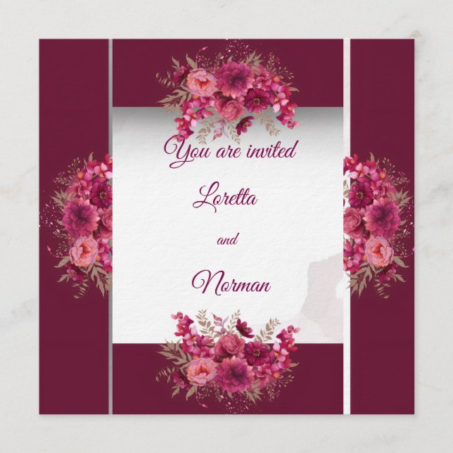 invitación de boda (Anverso)