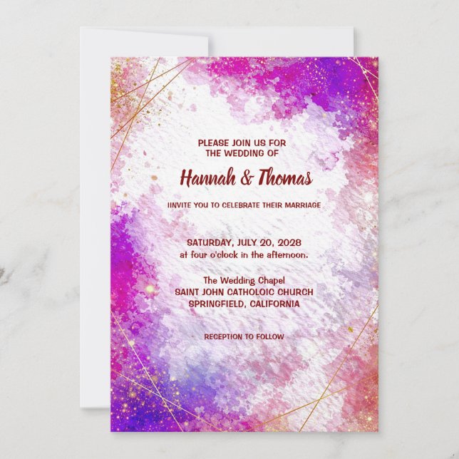 Invitación de Boda (Anverso)