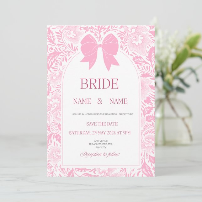 Invitación de boda  (Anverso de pie)