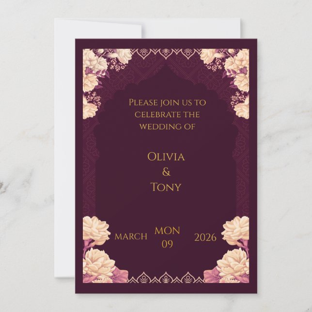 invitación de boda (Anverso)