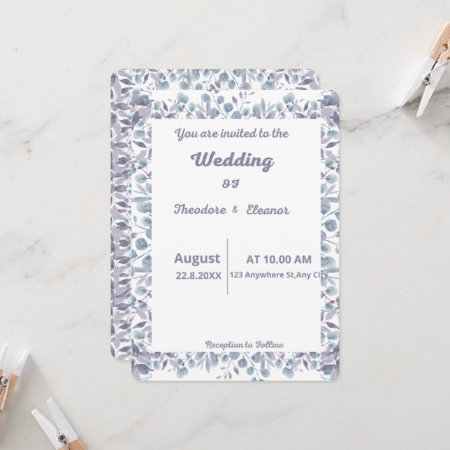 Invitación de Boda (Anverso/Reverso In Situ)