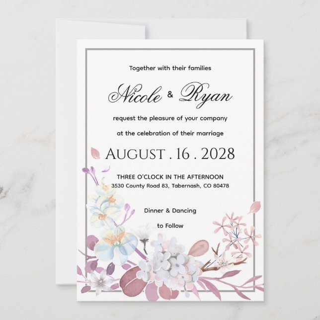 invitación de boda (Anverso)