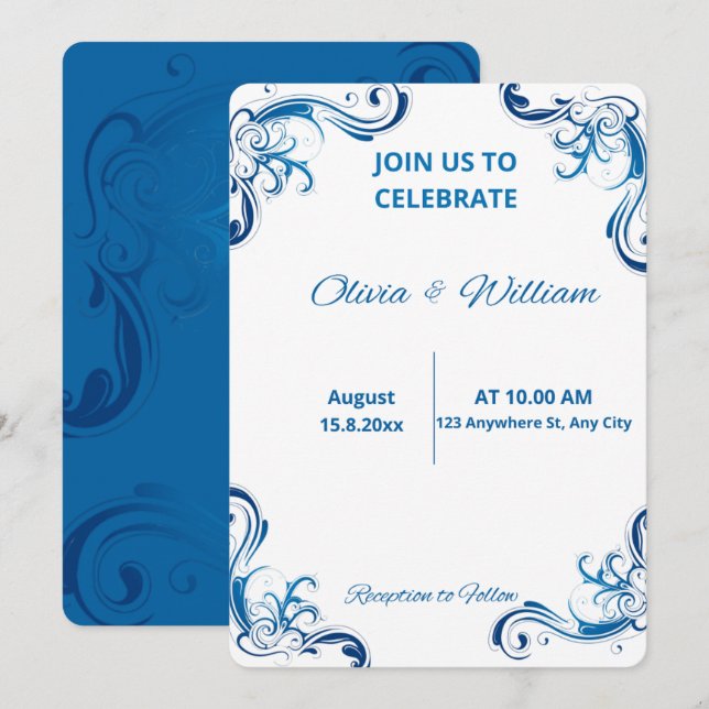 Invitación de Boda (Anverso / Reverso)
