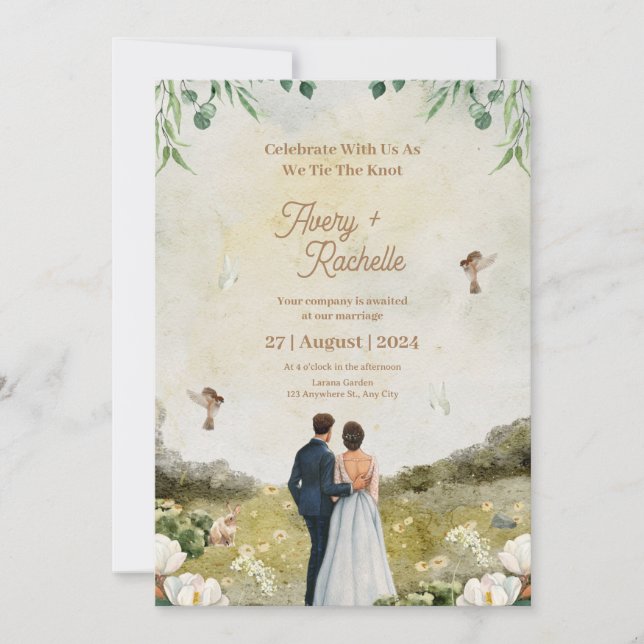 invitación de boda (Anverso)