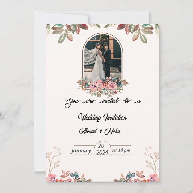 invitación de boda (Anverso)