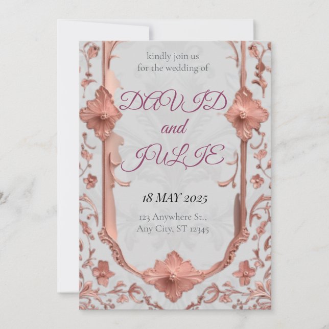 INVITACIÓN DE BODA (Anverso)